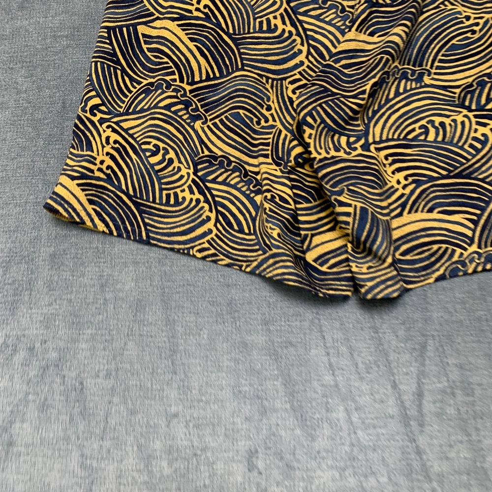 Patagonia Wavefarer Board Shorts Mens 32 Yellow Blue Waves Drawstring Summer - Picture 2 of 15